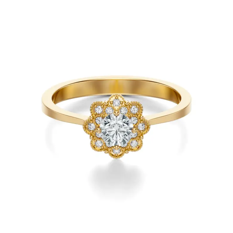 Pierścionek zaręczynowy z diamentami AJPZ_143